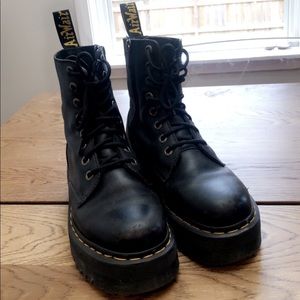 Dr. Martens Jadon Pisa Leather Platform Boots